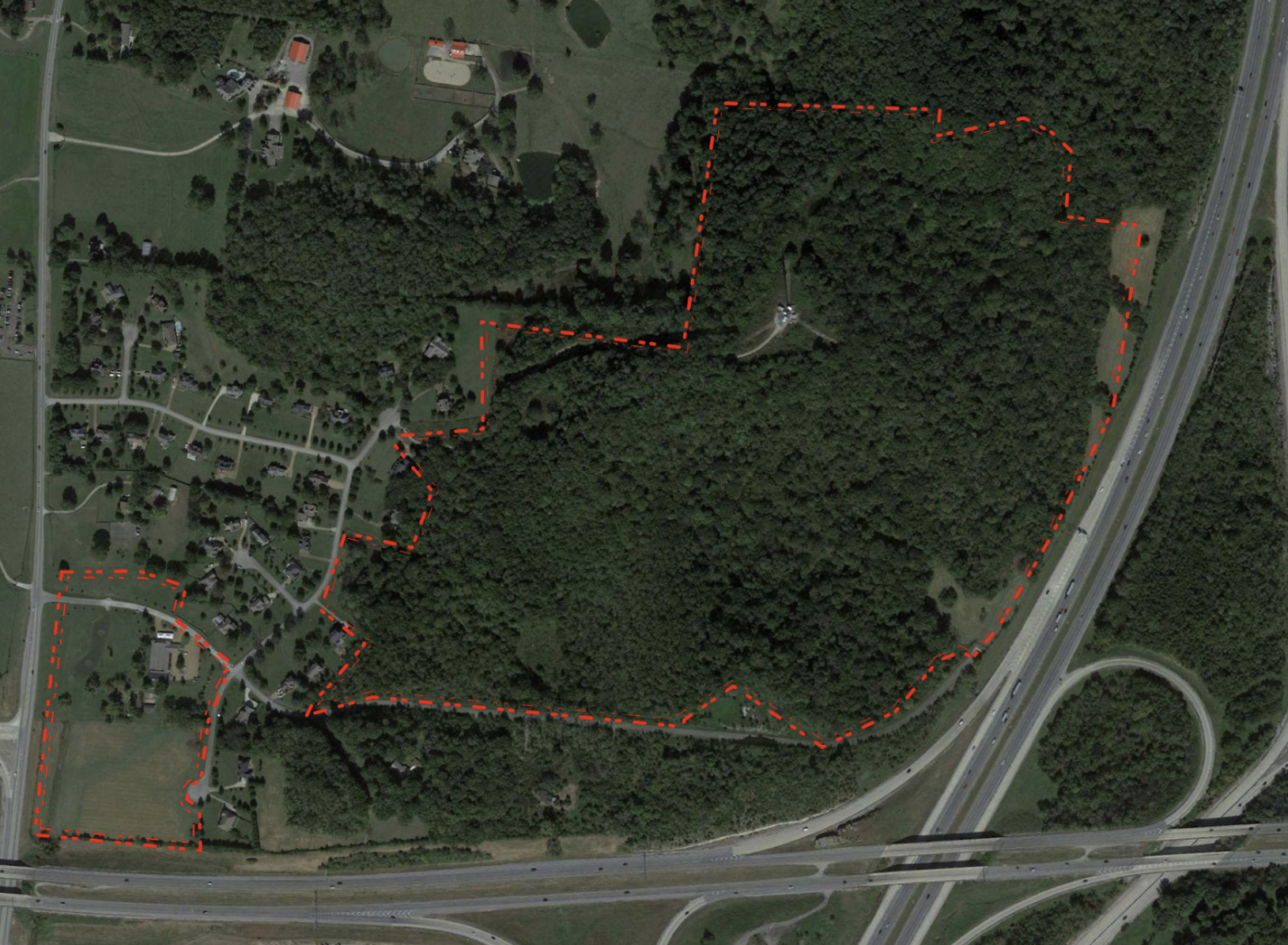 Graceland Church aerial view